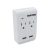 Multicontacto barra 2ent-2USB
