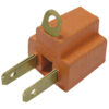 Adaptador clavija ater-pol PVC