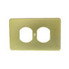 Placa alum ventana doble