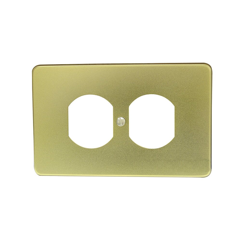 Placa alum ventana doble
