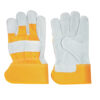 Guantes carnaza c/loneta