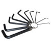 Jgo 10 llaves hex L mm argolla