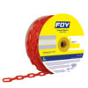 Cadena plast 3mm 1/8 in 50m roja
