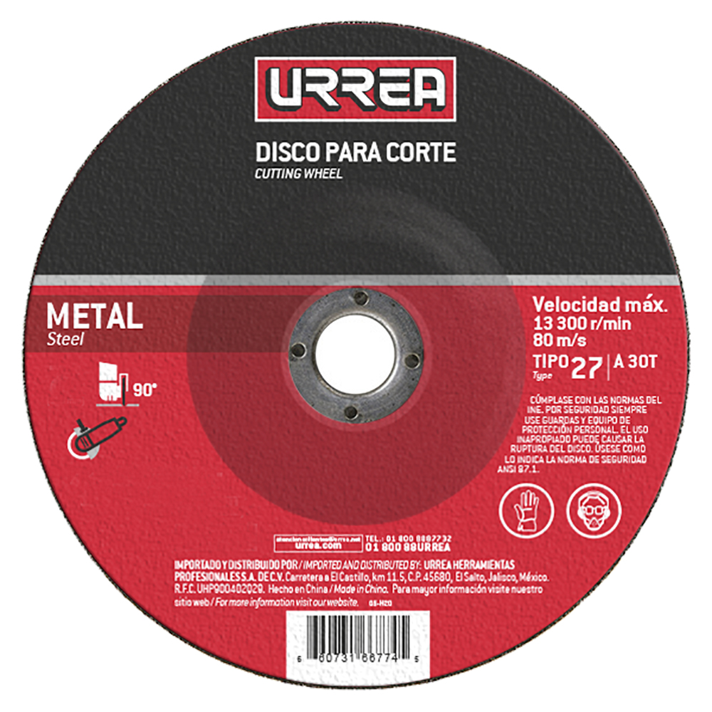 Disco t/27 met 9x1/4 in