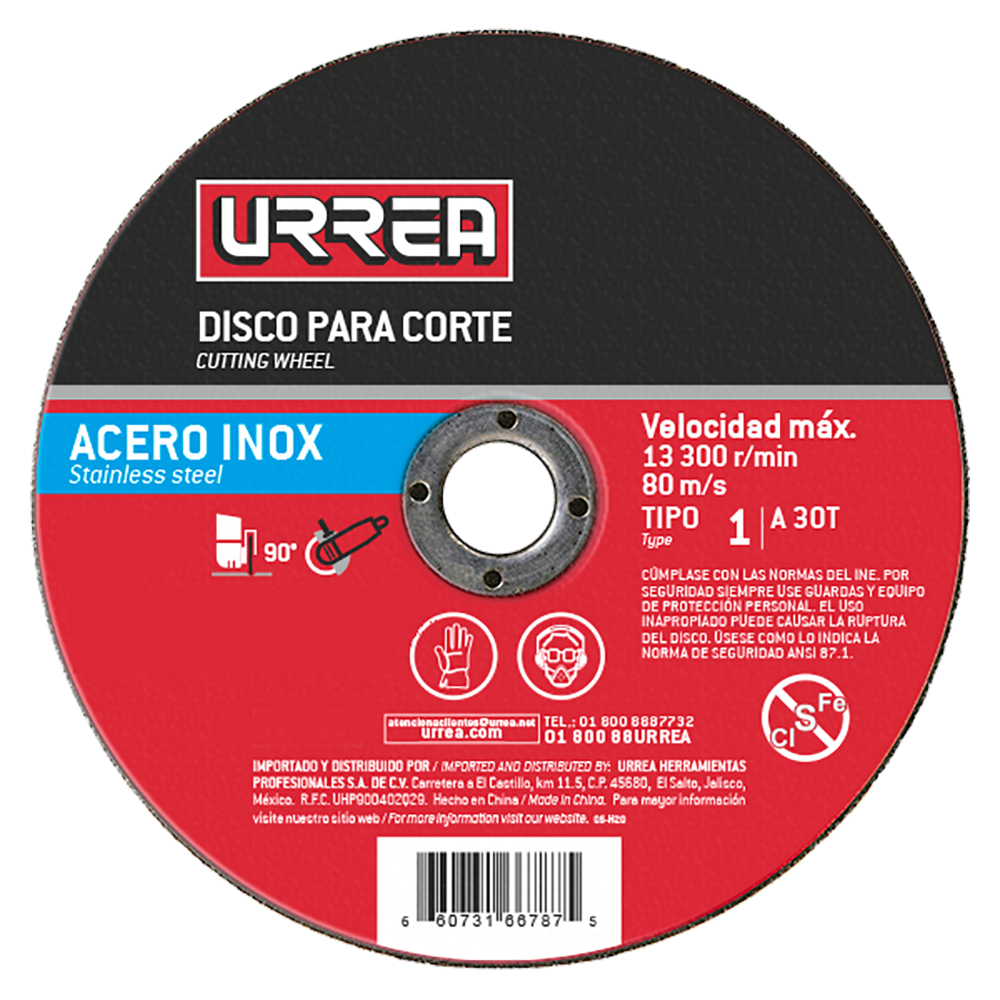 Disco t/27 inox 7x5/32 in