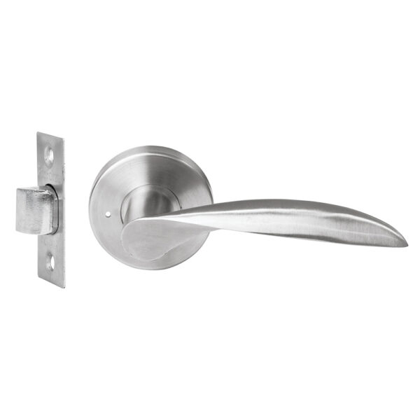 Manija tubular Messina función privacía, acero inoxidable, visual Proforza