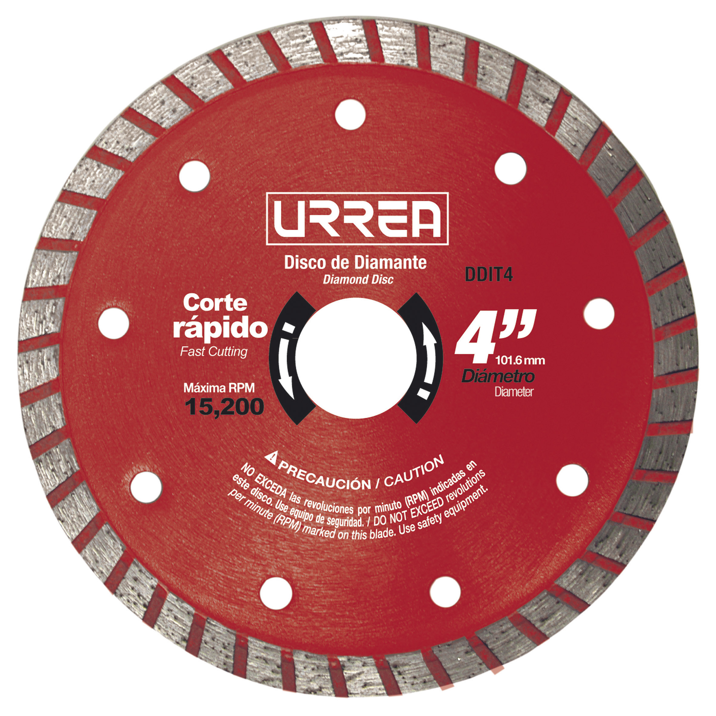 Disco diaman turb 4 in u/ind