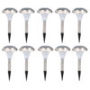 Juego de luminarios para exteriores acero inoxidable, 10 piezas Surtek