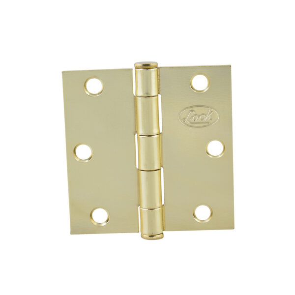 Bisagra cuadrada perno suelto de acero latón brillante 3.5" x 3.5" Lock