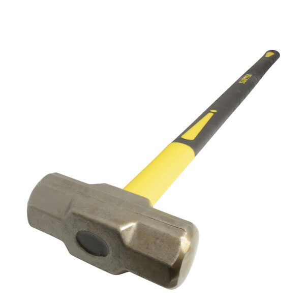 Marro octagonal cabeza forjada con mango largo de fibra de vidrio de 36", 6 lb Surtek