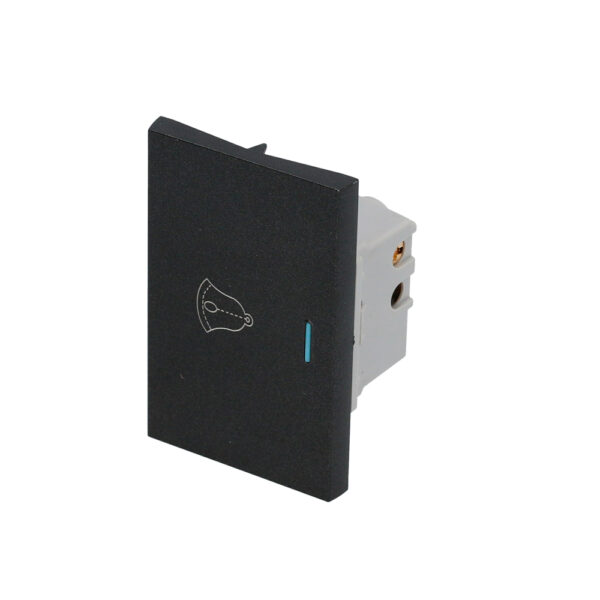 Interruptor para timbre, línea Premium, color negro Surtek