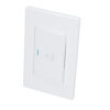 Placa para timbre 1/1, línea Premium, color blanco Surtek