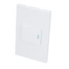 Placa 1 Interruptor 1/2 3 vias, línea Premium, color blanco Surtek