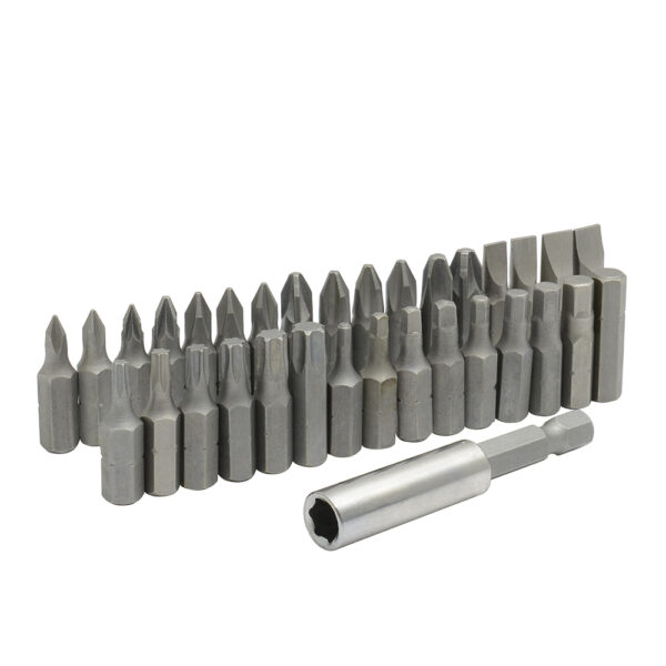 Juego combinado de puntas hexágono de 1/4" con adaptador magnético, 33 piezas Surtek