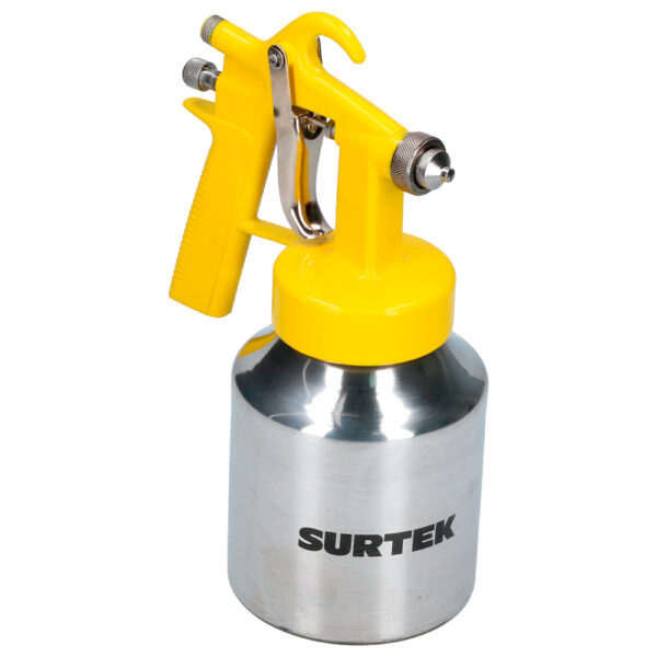 Pistola para pintar de baja presión, capacidad 1000 ml, 45 PSI con vaso reforzado Surtek