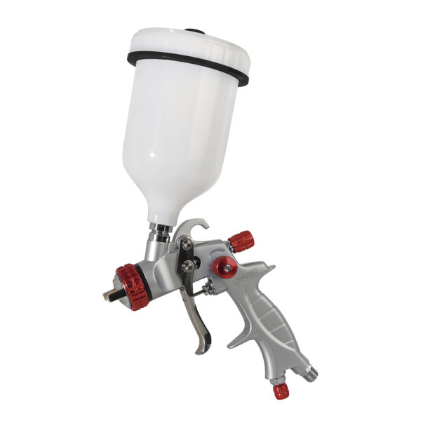 Pistola para pintar de gravedad, capacidad 600 ml, 29 PSI Urrea