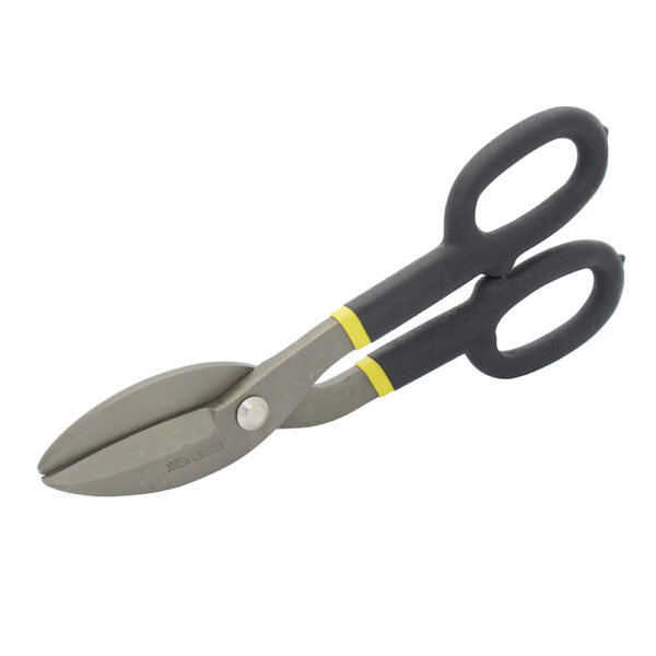Tijeras para hojalatero con mango rubber grip, angulada 10" Surtek