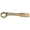 Llave de golpe acodada de bronce-aluminio antichispa en pulgadas, 12 puntas, 1-1/8