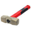 Marro de bronce-aluminio antichispa de 4lb con mango corto de fibra de vidrio 14