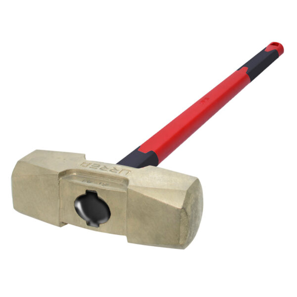 Marro de bronce-aluminio antichispa de 18lb con mango extra largo de fibra de vidrio 34" Urrea