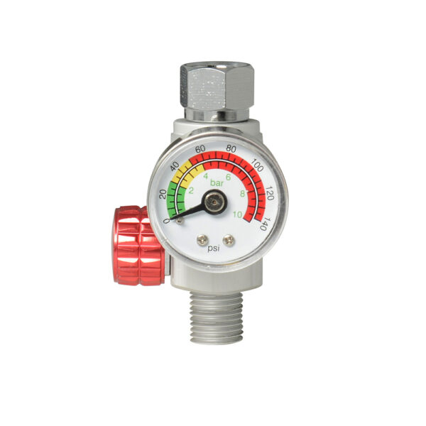 Regulador de aire con manómetro 1/4" NPT, 140 PSI Urrea