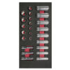 Jgo dados 24pz mm 3/8 in