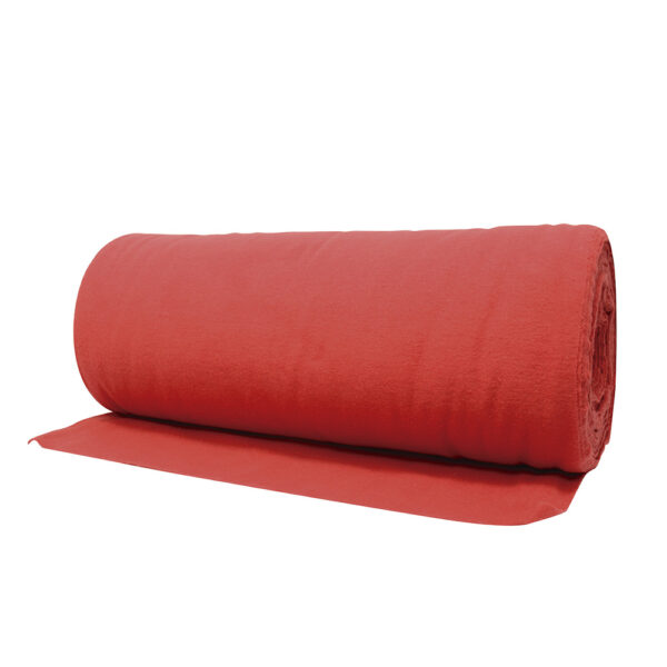 Franela rollo 50cmx50m rojo